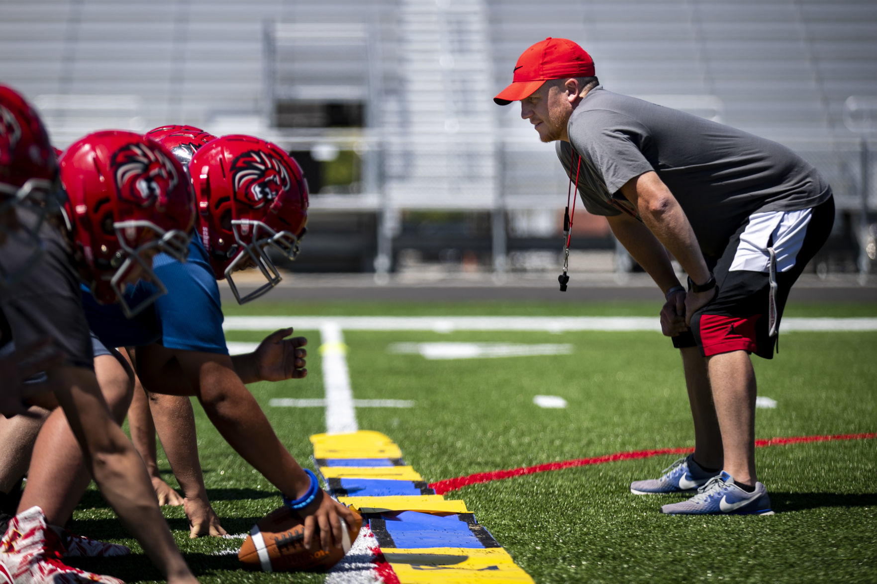 Lockwood football practice